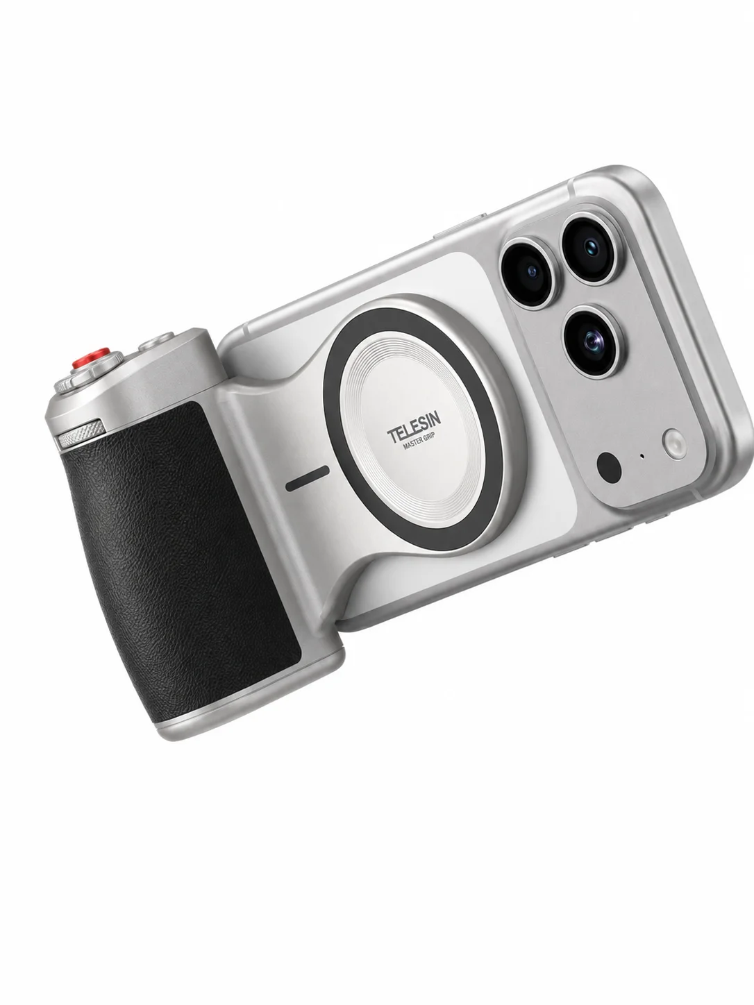 TELESIN Master Magnetischer DSLR-Stil Smartphone-Kamera-Aufnahmegriff Halterung Aufnahmehilfe Fernbedienungsgriff Universal für iPhone MagSafe HUAWEI SAMSUNG XIAOMI OPPO Griffhalterung