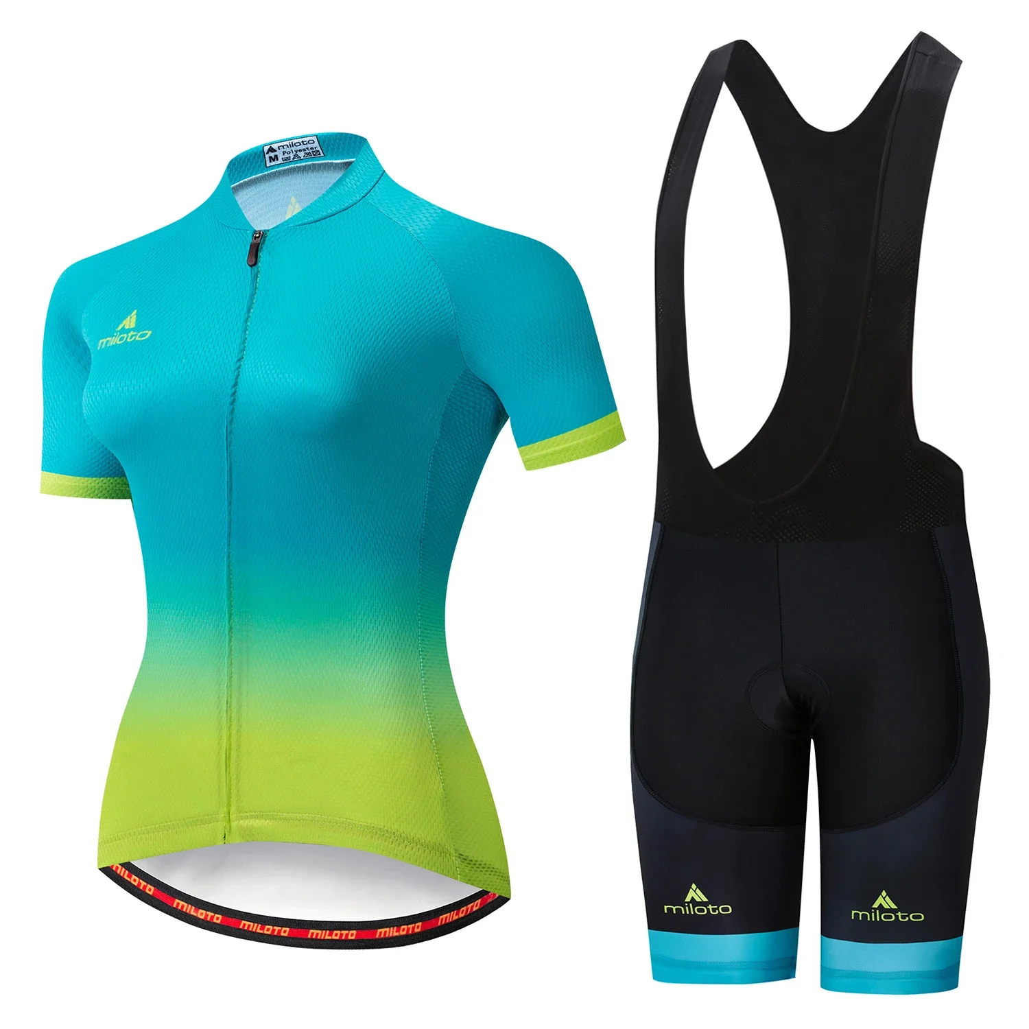 MILOTO Team Cycling Suit Set para mujer, Mountain Bike Riding, Road Bike Uniform, 2022