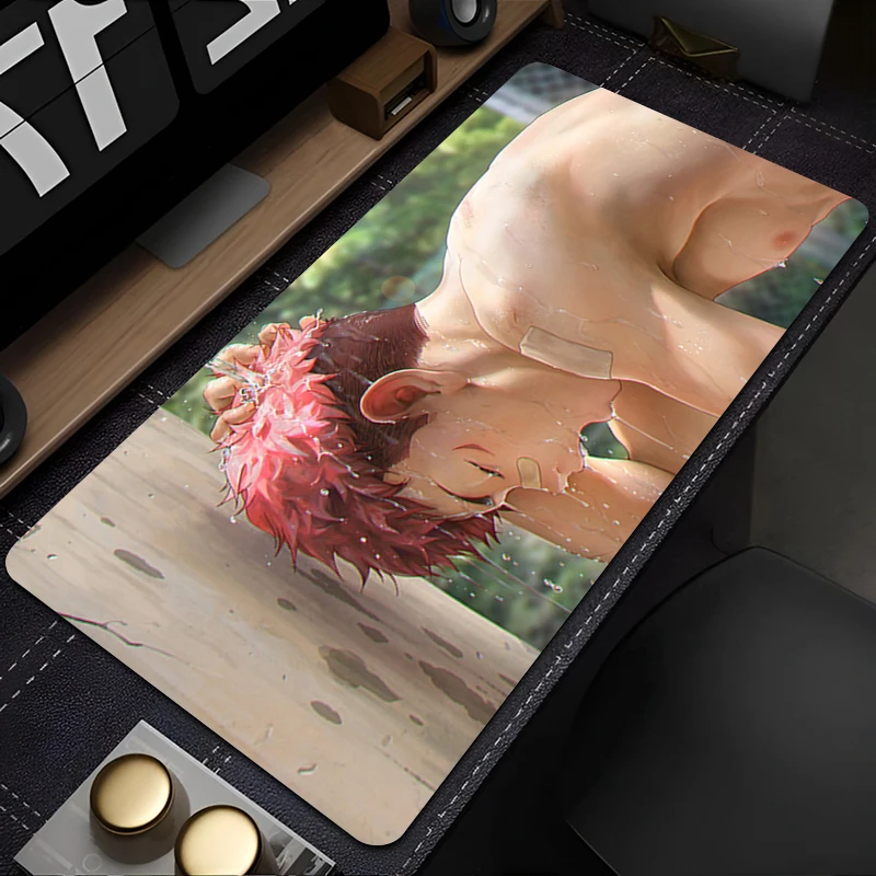 لوحة ماوس J-jujutsu Kaisen Yuji للألعاب، حصيرة مكتبية احترافية ممتازة للتحكم في السرعة، ملحقات لوحة المفاتيح