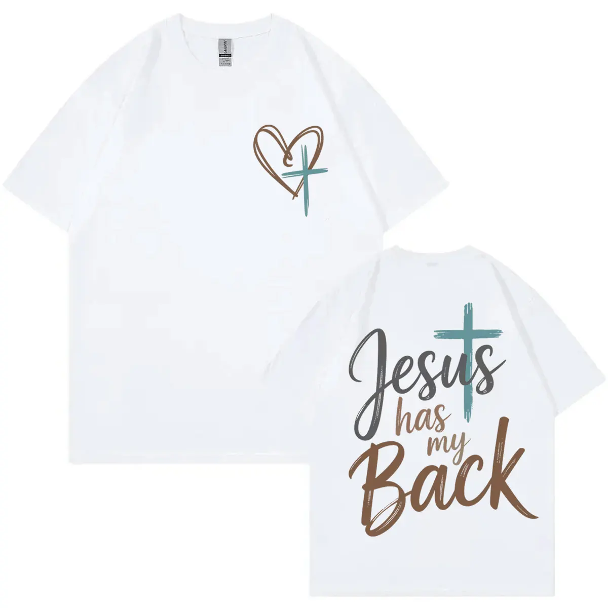 المسيحية يسوع الكتاب المقدس الآية الجرافيك تي شيرت Harajuku Y2k الجمالية المتضخم تي شيرت الرجال النساء الملابس عادية تي شيرتات قطن #2