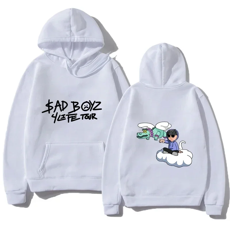 Men's Fashion Player Lined Hoodie Sadboyz Long Sleeve Sweatshirt Men's Cool Casual Harajuku Streetwear Pullover