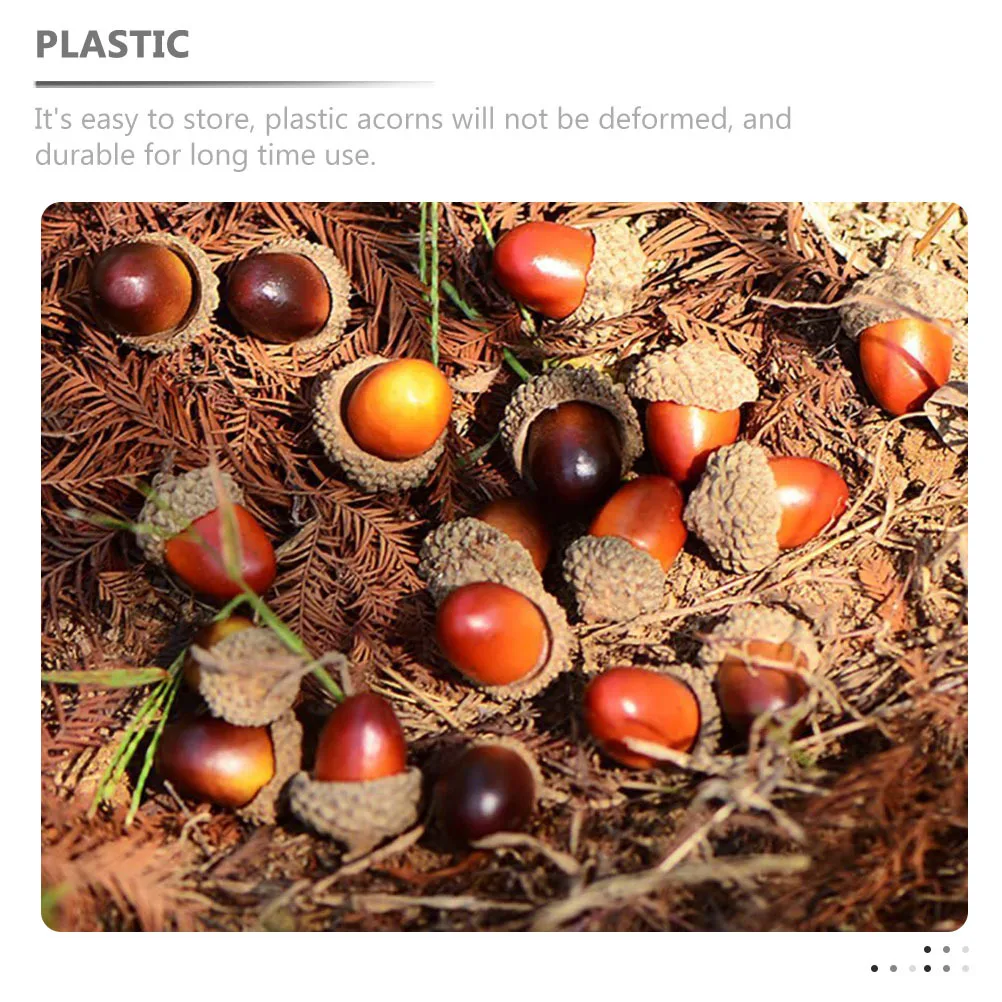 50 stuks decoratieve eikels kerstboom hanger krans maken materiaal eikel voor doe-het-zelf ambachten kerstbenodigdheden simulatie eikel