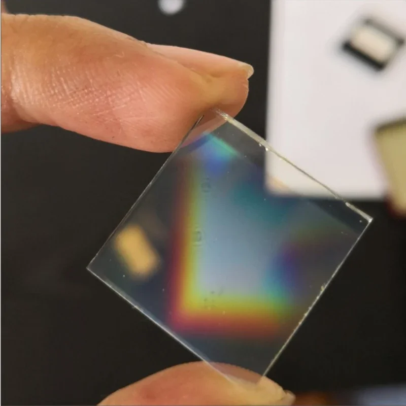 20×20mm 2D Transmissive Orthogonal Holographic Diffraction Grating 100‑2400 Lines/mm Two‑Dimensional Holographic Lithography