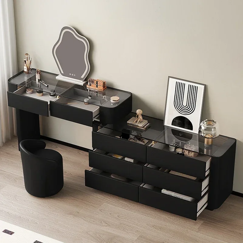 Modern Furniture Nail Salon Closet Organizer Antique Living Table Dresser Woman Dressing Tocador De Maquillaje Bedroom Black