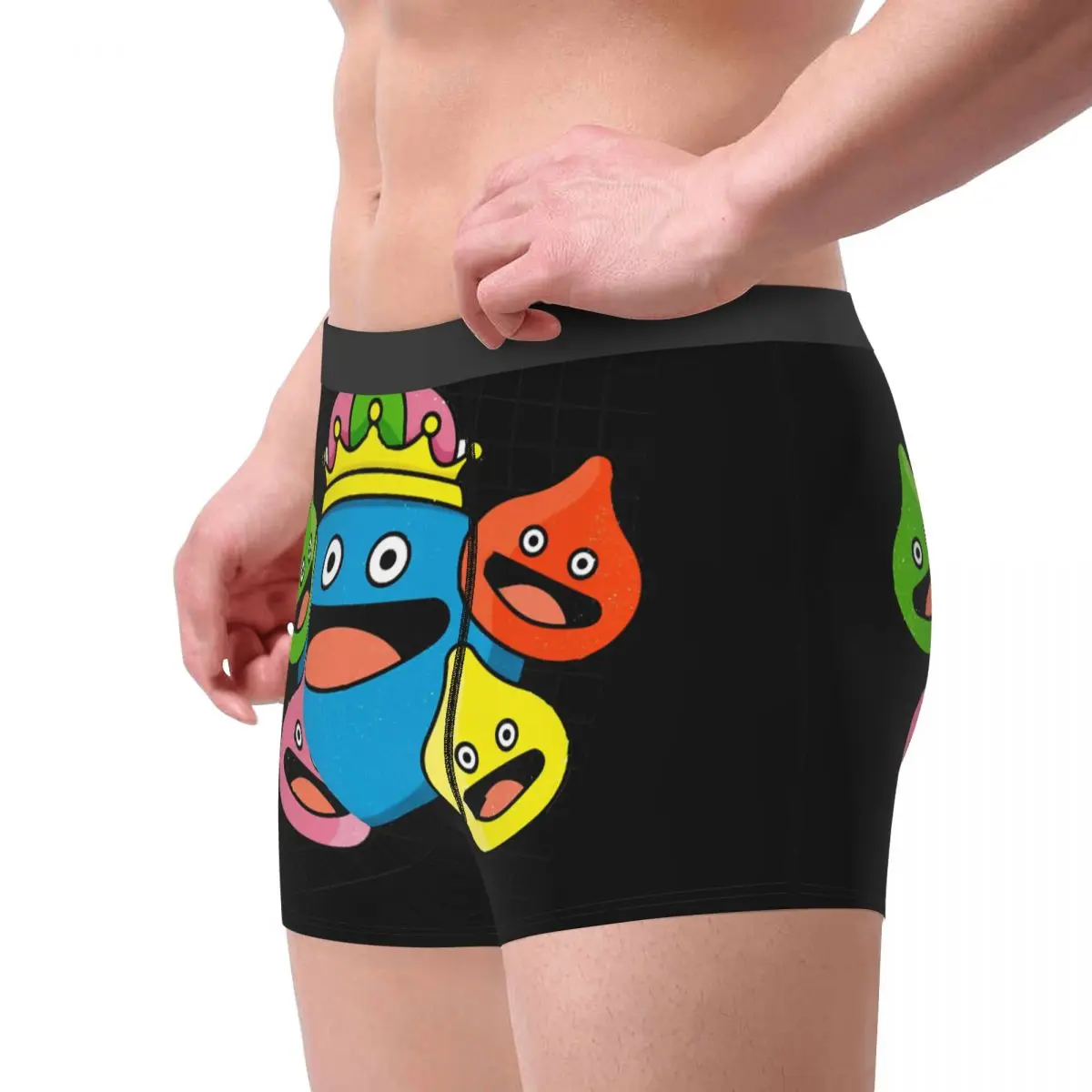 Slime Family Dragon Quest Dragonlord Game Underpants Breathbale Panties Man Underwear Ventilate Shorts Boxer Briefs