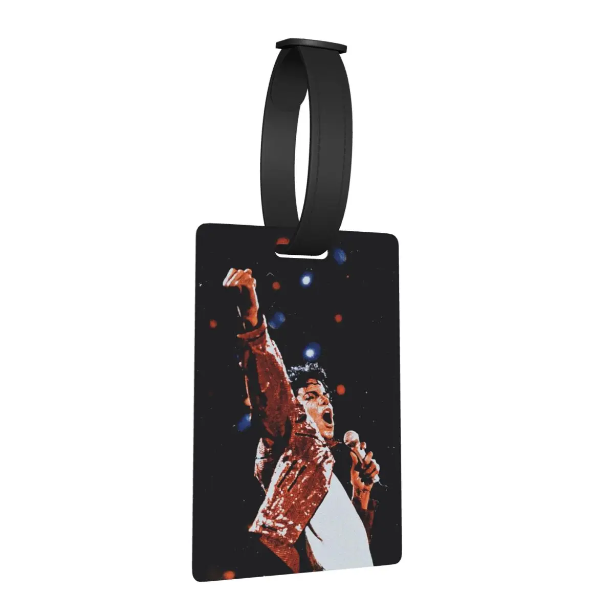 

Поп-музыка Майкл J-Jackson, багажные бирки, аксессуары для чемодана, дорожная мода, багажная бирка, держатель этикетки, идентификационное имя, адрес