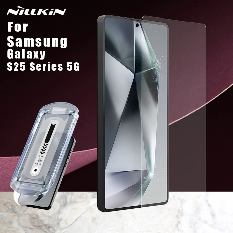 Nillkin for Samsung Galaxy S25 Ultra S25 Plus H+ Pro 2.5D Ultra-Thin withDust Free Box HD Tempered Glass Cover HD Protect Screen