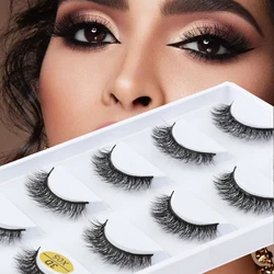 5/3 pairs faux mink lashes extension cilia fluffy fake lashes makeup wispy long eye lash 3d eyelashes natural false eyelashes