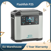 FF Flashfish P25 Portable Power Station, 1572Wh Lithium-ion Cells Solar Generator, 2000W AC Output,LED Screen Safe Outdoor