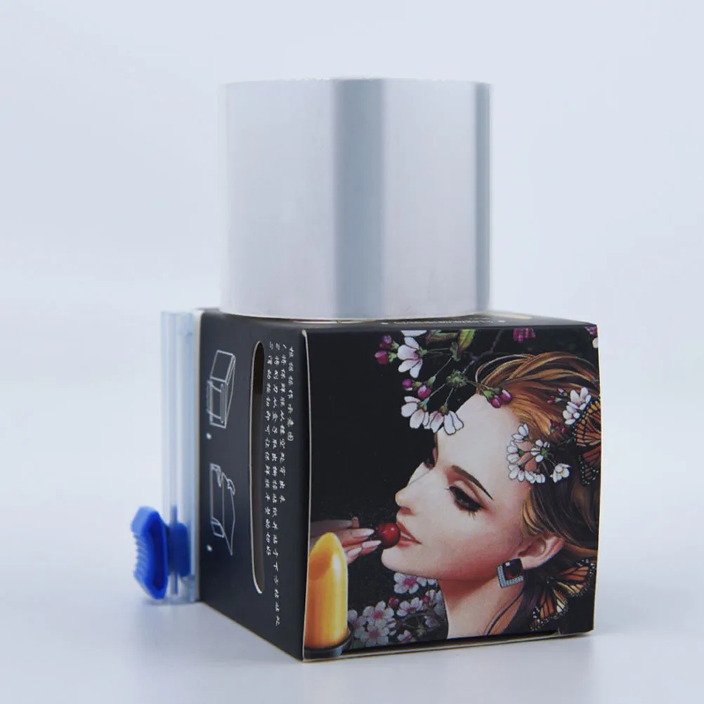 

3 рулона обертки для бровей, пластиковая пленка для губ, одноразовая защитная пленка, полупластиковая пленка, компактный, легкий уход