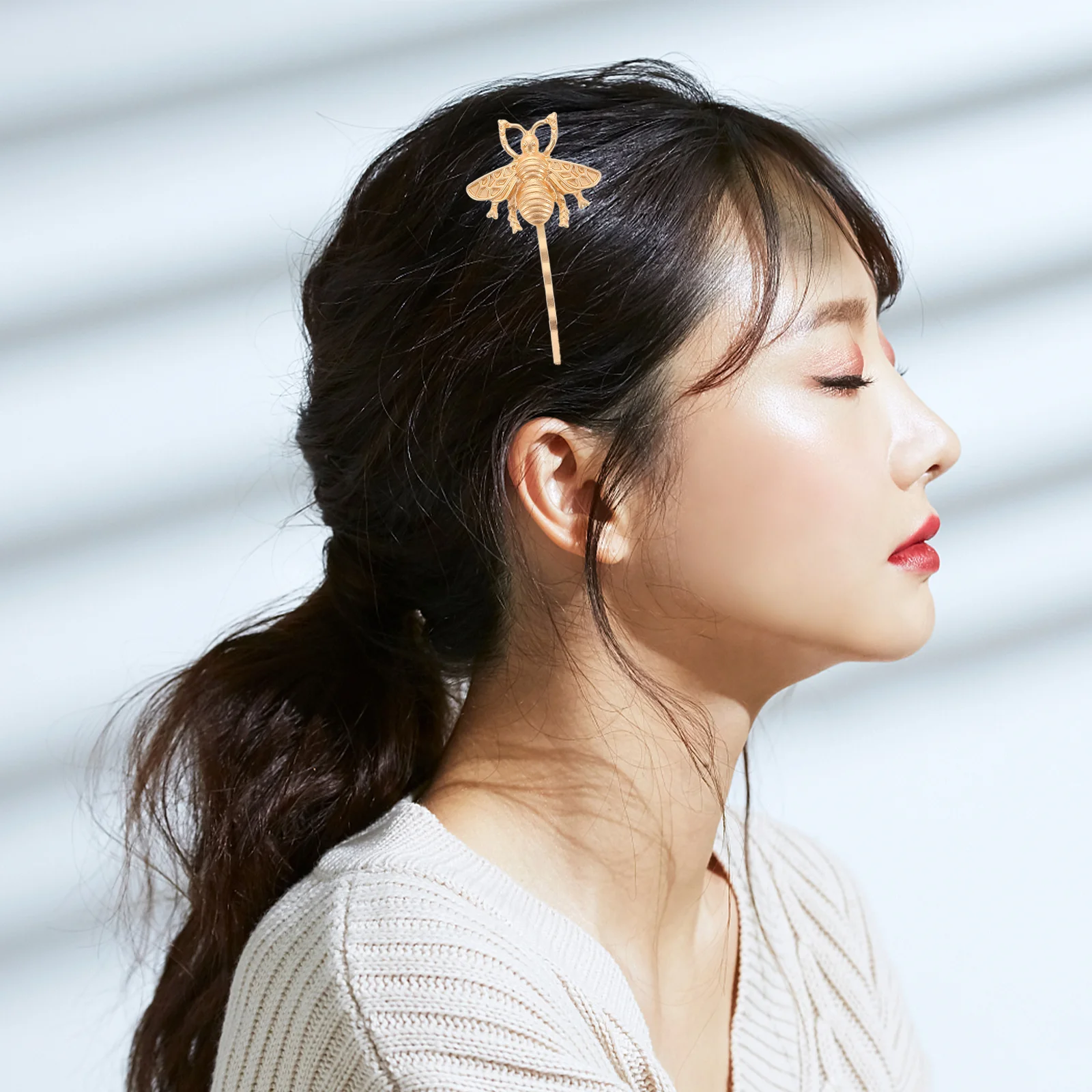 

4 Pcs Hair Clip Clips Bobby Pins Bulk Bee Accessories for Women Jewelry Thick Headdress