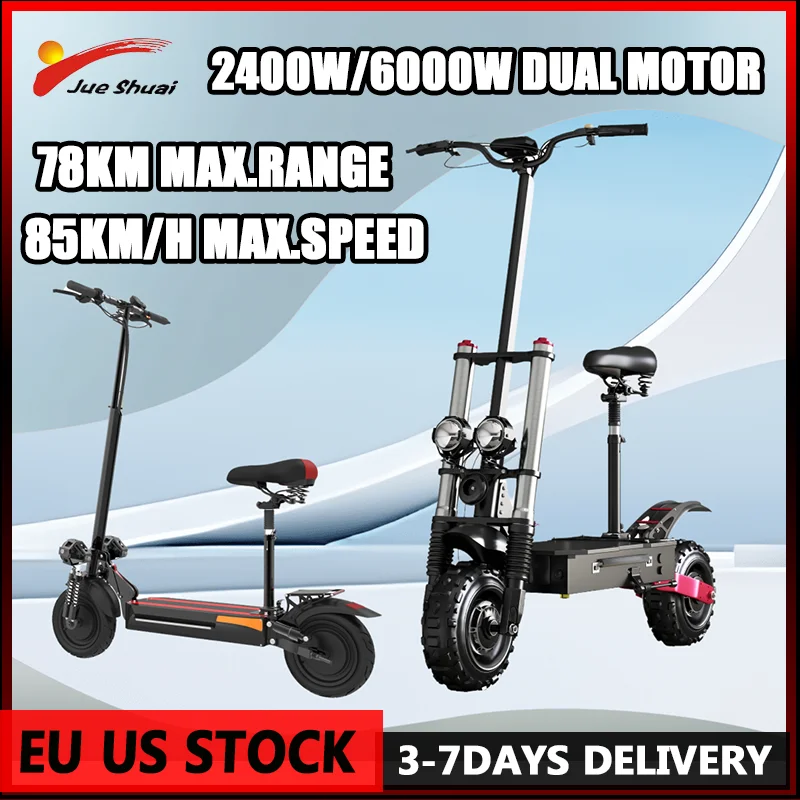 Electric Scooter X500 X60 60KM/H-85KM/H Speed Scooter Electric 48V 72V Lithium Battery 100KM Long Range E Scooter for Adults