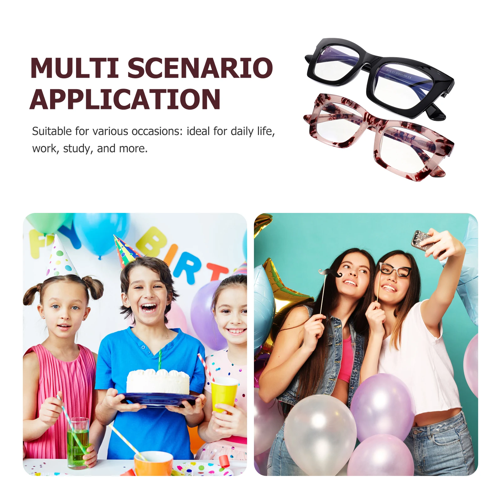 

2pcs Retro Glasses For Students Vintage Eyeglasses Metal Fashionable Lightweight Clear Vision Daily Use Decorative Unisex