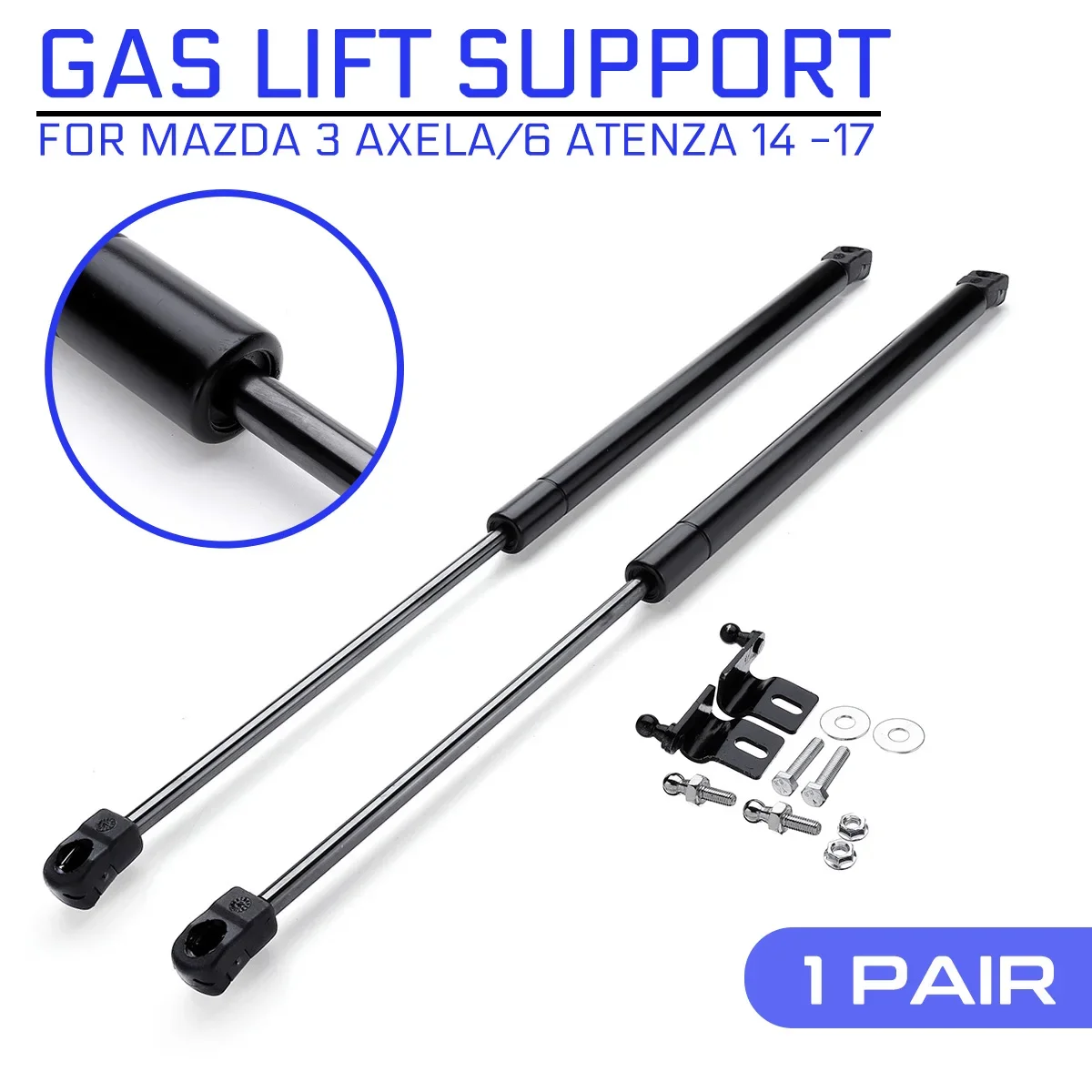

Car Hood Shock Damper Engine Cover Supporting Auto Gas Spring Struts Lift Damper 1Set For Mazda 3 Axela/6 atenza 2014 -2017