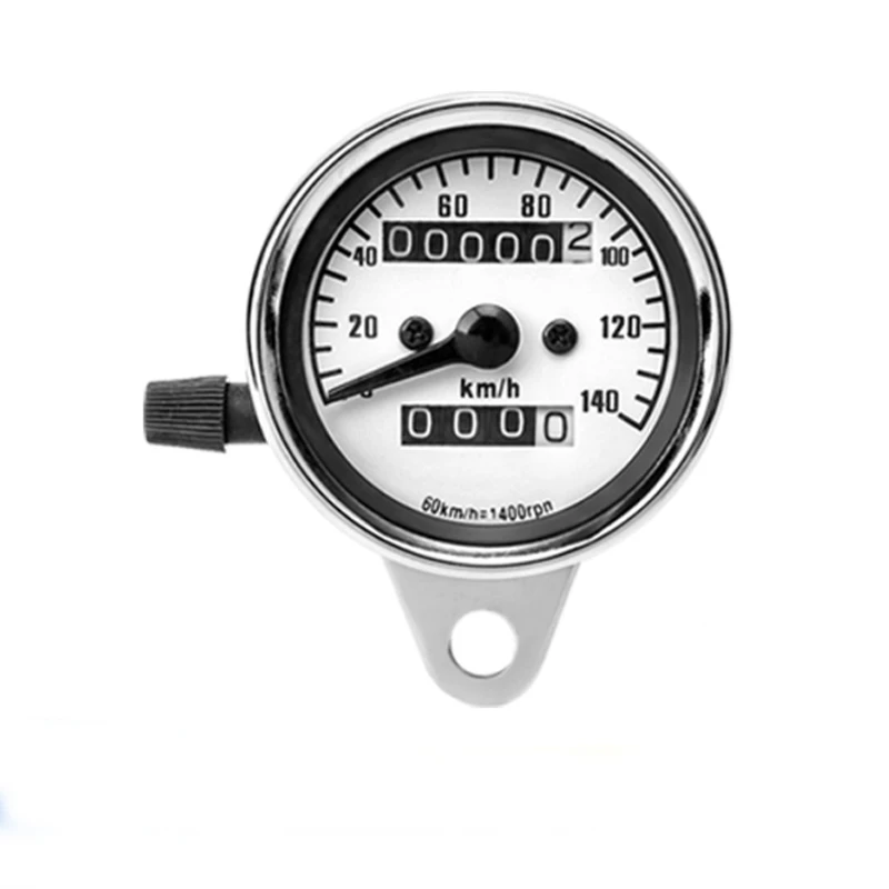 Universeller Motorrad-Tachometer, Kilometerzähler, 12V-Drehzahlmesser, Retro-Hintergrundbeleuchtung, Zeigeranzeige, KM/H-Messgerät, Motorrad-Tuning-Teile