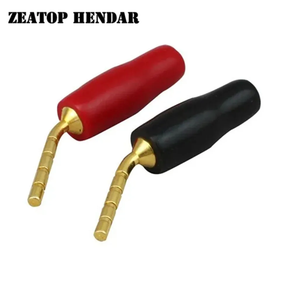 20Pcs Angel Pin 2mm Banana Plug Speaker Terminals Ampfier Plugs Screw Solder-free Hi-fi Adapter Copper Connector