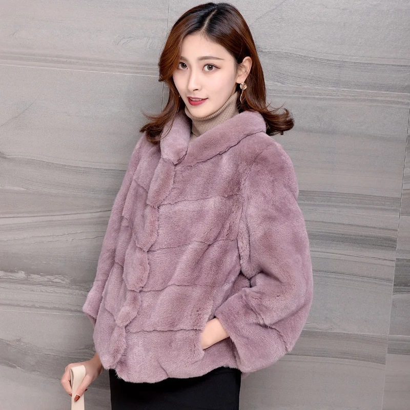 

Fur Coat Real Female Leather Jacket Women 100% Mink Fur Winter Clothes Women Coats Casaco Feminino Inverno