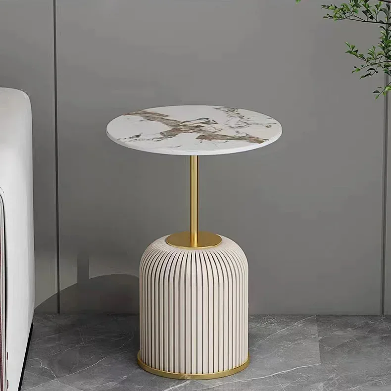 l # New Design Movable End Table Decorative Round Top Side Tables Balcony Cheap Slate Top Coffee Table