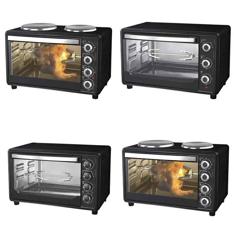 45L Large Built-in Electric Convection Oven for Kitchen Baking Pizza