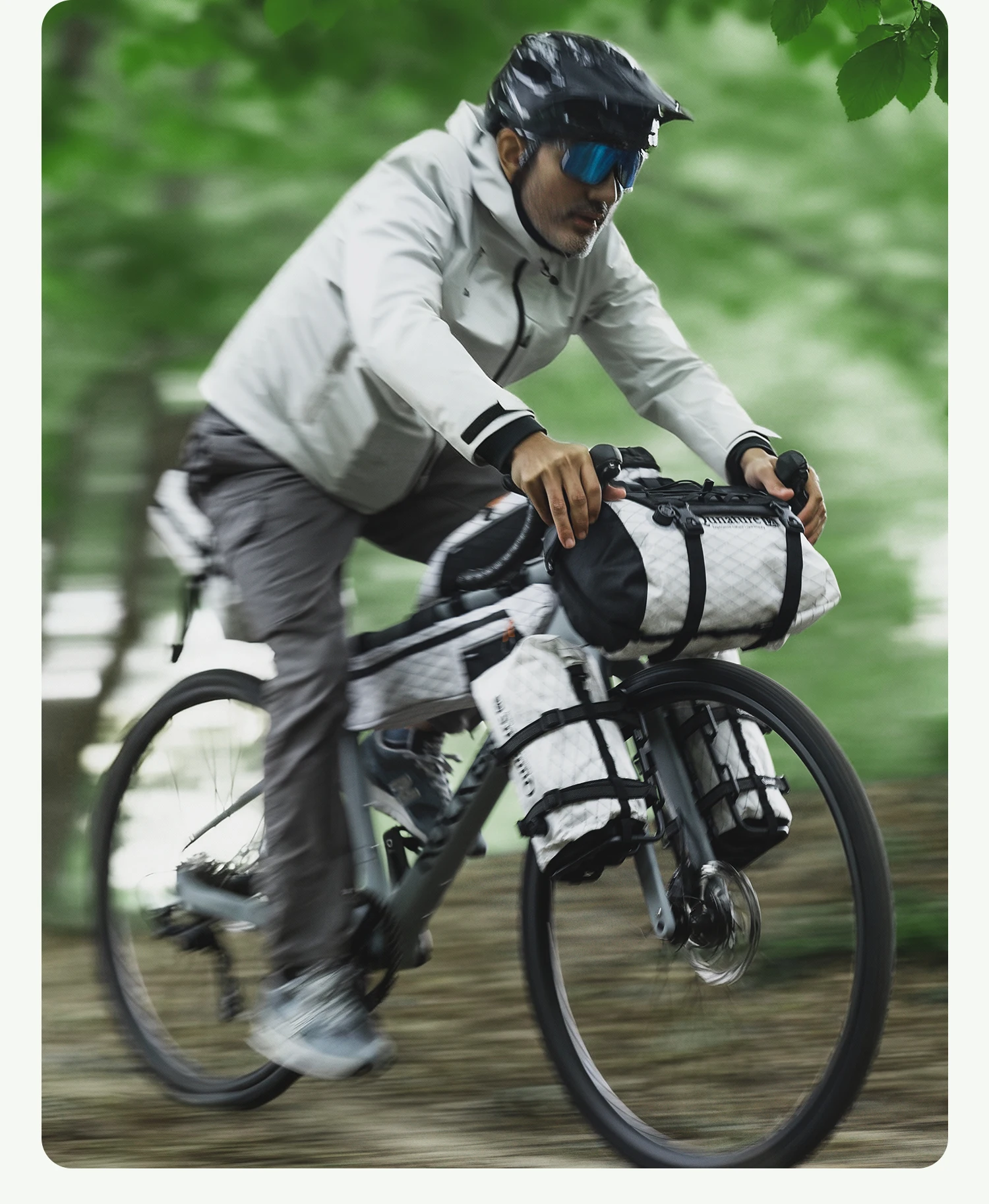 Qunature Bikepacking Packtaschen Wasserdichte Kompressionsbeutel für Rennrad und Mountainbike Leichte Faltbare Touring-Fahrradzubehör – Detail 19