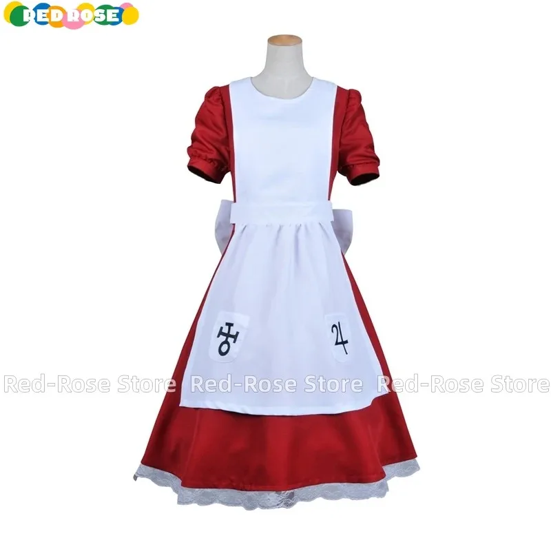 

《Custom Size》Alice Madness Returns Cosplay Alice Costume Red White Dress Halloween Christmas Outfits Christma