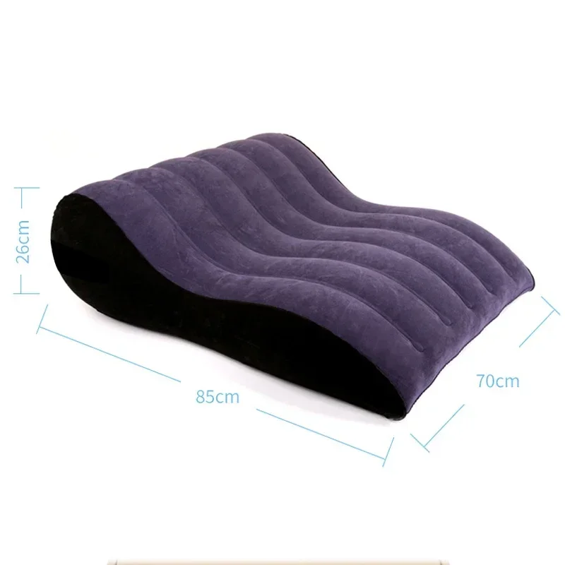 Large inflatable pillow with air pump feel comfortable for romantic couples to use full of love and fun quality fabric pillow