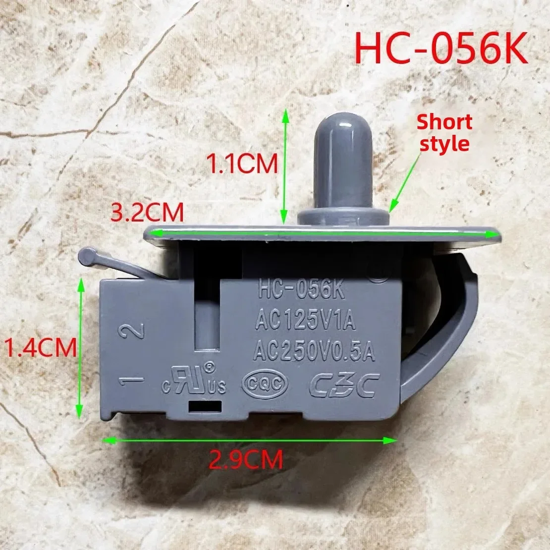 WZ-For Midea single and double row door refrigerator door light switch control HC-056K