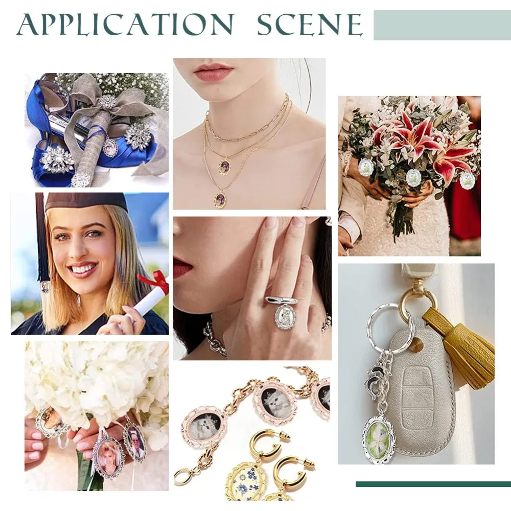 3/6/12sets Multi-color Pendant Tray Kit, Used for DIY Accessories, Christmas, Halloween, Thanksgiving Decoration Accessories