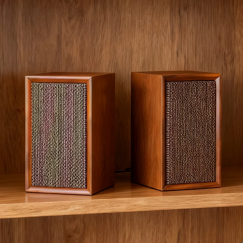 Bluetooth Speakers Wooden speaker for Computer 3 Inch Full Range Drivers USB Powered for PC Laptop Multimedia HiFi Audio System