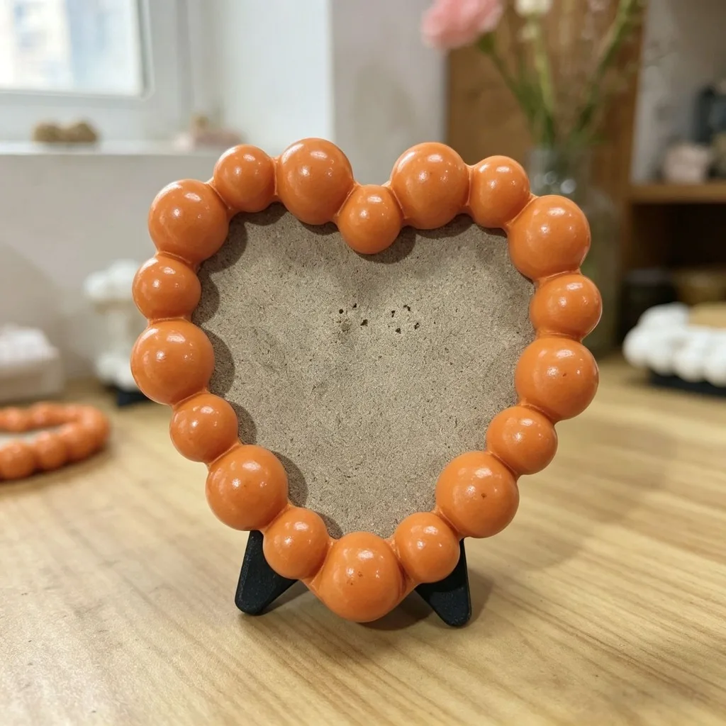 Decorative Resin Photo Frame with Built-In Stand