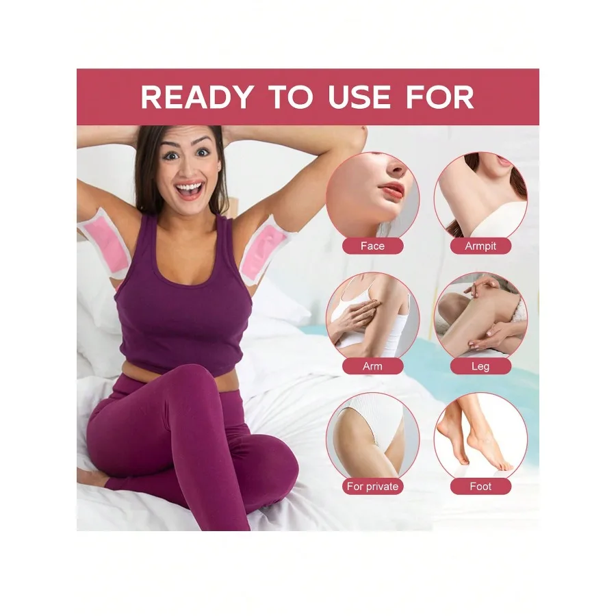 40/80 PCS Strips + 4 Soothing Oil Wipes Professional Hair Removal Wax Strips Summer Depilation Paper for Leg Body Face