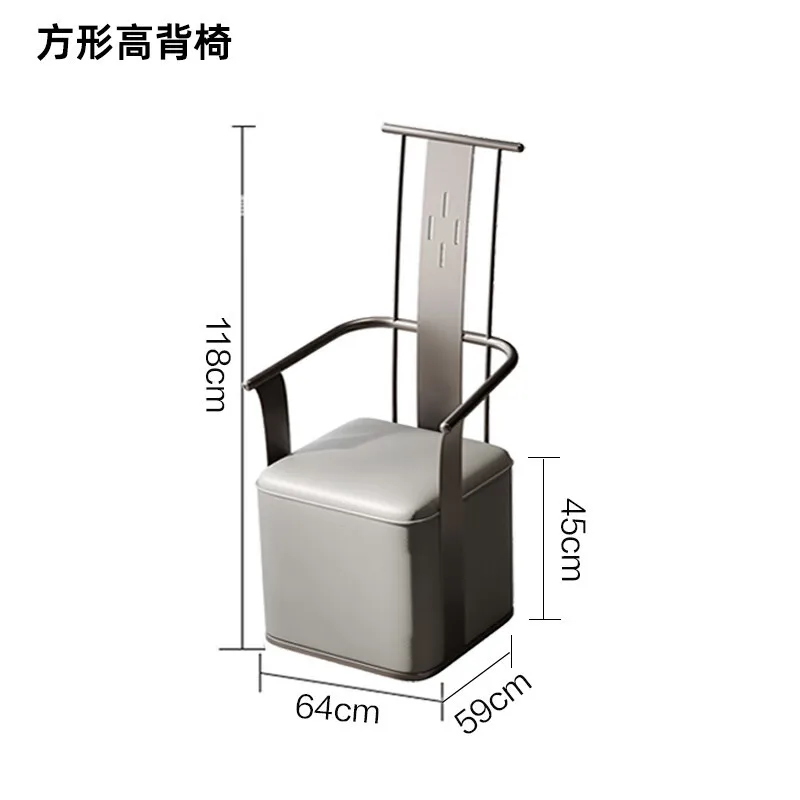 

Light luxury tea drinking chair, back , dining coffee table balcony kung fu tea study leisure