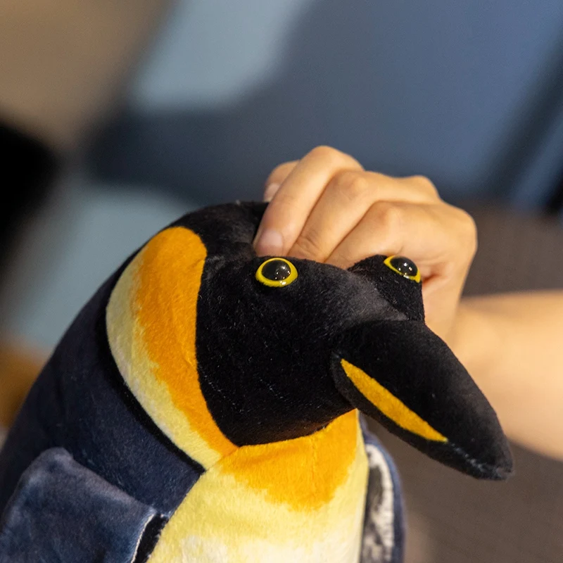 25/35cm Kawaii Real Emperor Penguin Plush Doll Pillow Realistic Black White Standing Penguin Plush Toy Gift For Boys And Girls