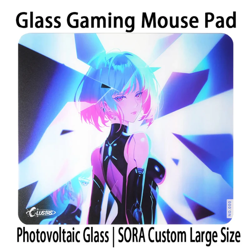 

The C-Clustrs Astra Glass Gaming Mouse Pad YUME Frosted Surface Desktop Mat Tempered FPS Office Custom Pads Gaming Accessories