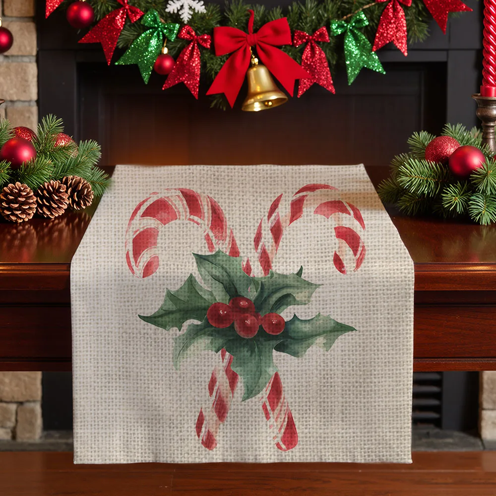 

Christmas table runners winter Table decoration and accessories for Festival home decor party tablecloth