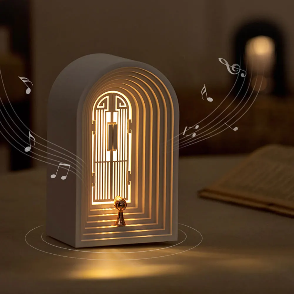 

Nordic Led Desk Night Lights with Bluetooth Speaker Decoration Table Lamp Usb Stepless Dimming Smart Touch for Kid Gifts