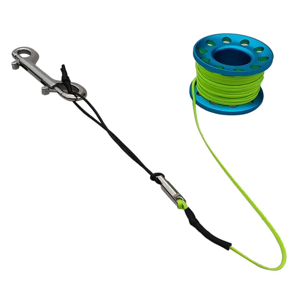 Safety Gear Gauges Accessory ABS Diving Finger Spool with Stainless Locking Reel for Underwater Activities