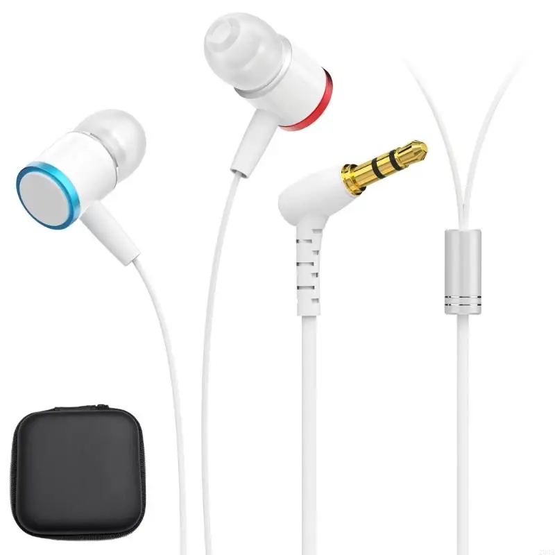 203A 1 Set en auriculares con cable auriculares para oído para vasos 3 cómodos