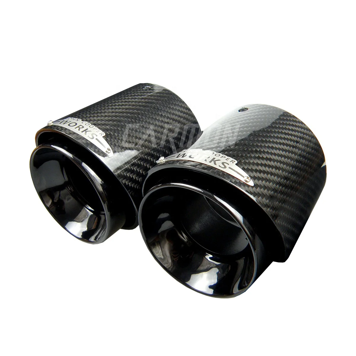 

1Piece Mini JCW BlackPipe Carbon Fiber Exhaust Tip Muffler Tips Fit for Mini Cooper F54 F55 F56 F57 F60 R55/R56/R57/R58 Cooper S