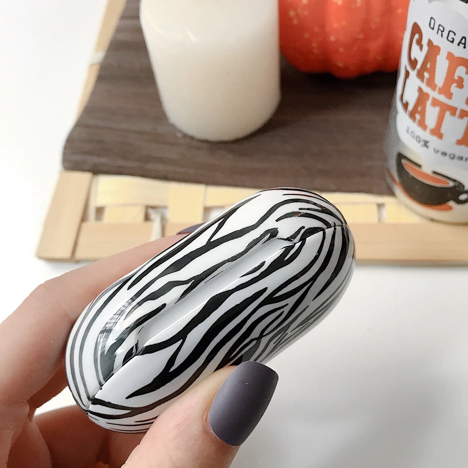 

Zebra Pattern Earphone Case For Buds/Buds Plus Waterproof Anti-Vibration Pc Cover Portable Hard Shell Protective Box