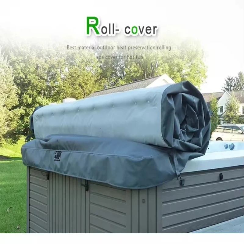 Swimming pool spa cover Rolling spa cover Foam core Swimming pool spa cover