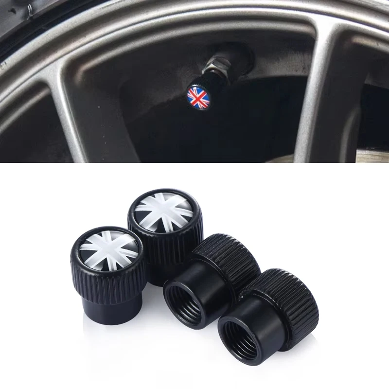 4Pcs Car Wheel Tyre Tire Valve Stem Caps Dust Covers For Mini Cooper Countryman F56 R55 R56 R60 F55 F60 Auto Accessories