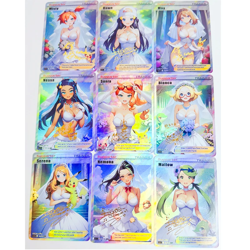 PTCG Trainer FAI DA TE Lillie Marnie Cynthia ACG Giocattoli Sexy Hobby Hobby Da Collezione Gioco Collezione Anime Carte