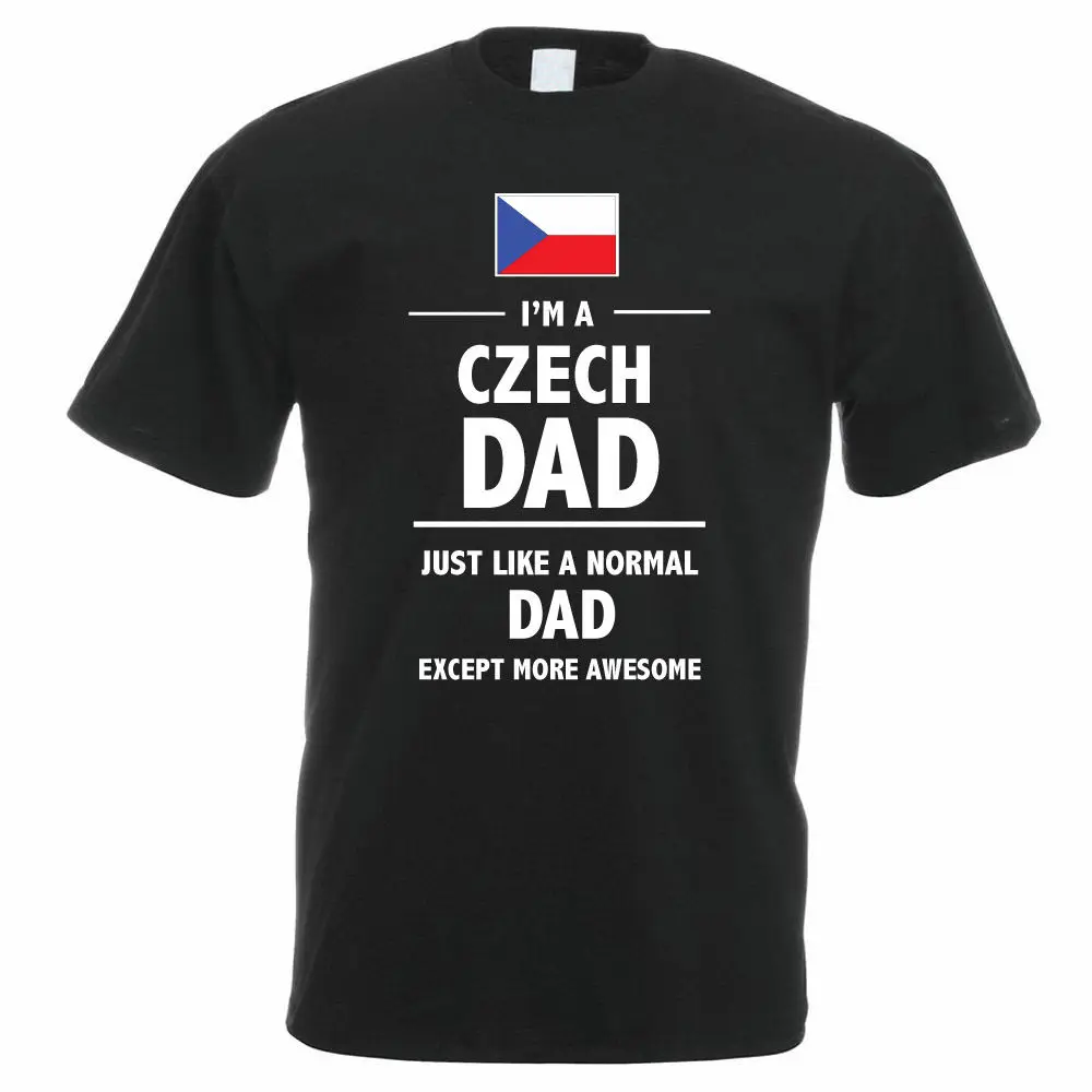 Fashion Casual Men T-shirt I'm A Czech Dad - Daddy / Father's Day / Czech Republic / Gift Idea Mens T-shirt Hip Hop Tees Tops