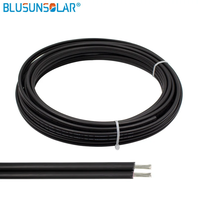 1 metretwins 4MM2/6mm2 (12AWG/10AWG) Cavo Solare Rosso o Nero Pv Cavo Filo Conduttore di Rame XLPE Giacca TUV Certifiction