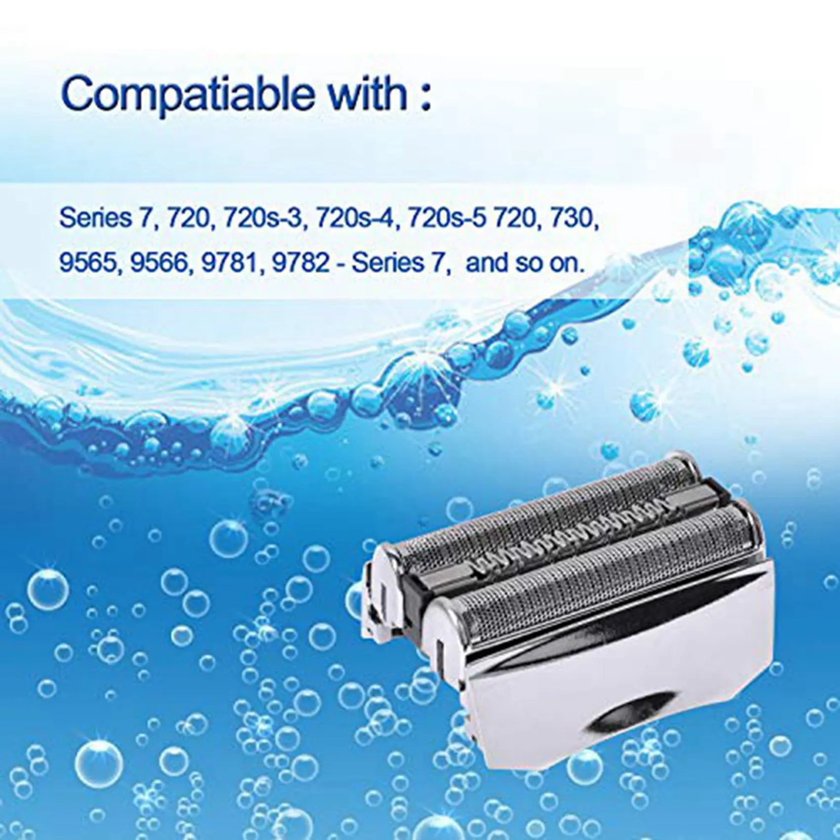 ABZA-2X 70S Shaver Foil & Cutter For Braun Series 7 70S Electric Shaver Replacement Head