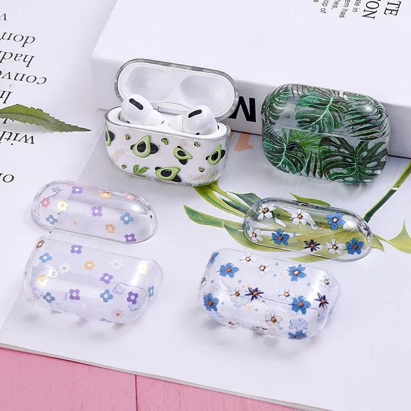 Hard PC Earphone Cover For Airpods 3 3rd 2021 Case Cute Daisy Flower Headphone Case For Airpods Pro 2 2nd Pro2 Generation Sleeve