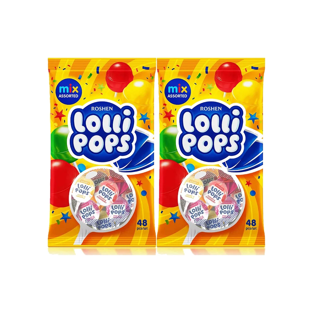 Caramelos Roshen Lollipops, Caramelos a Granel, 920g, 2 Piezas