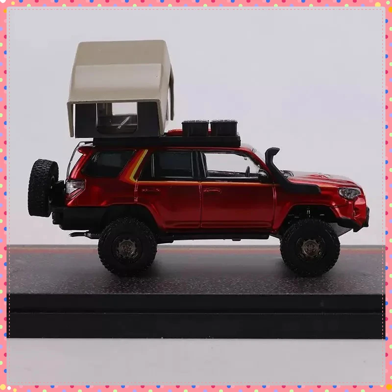 DiecastTalk GCD 1:64 4Runner Lightly Modified Off-Road Version Alloy Car Model Ornament Souvenir Display Collection Hobby Gift