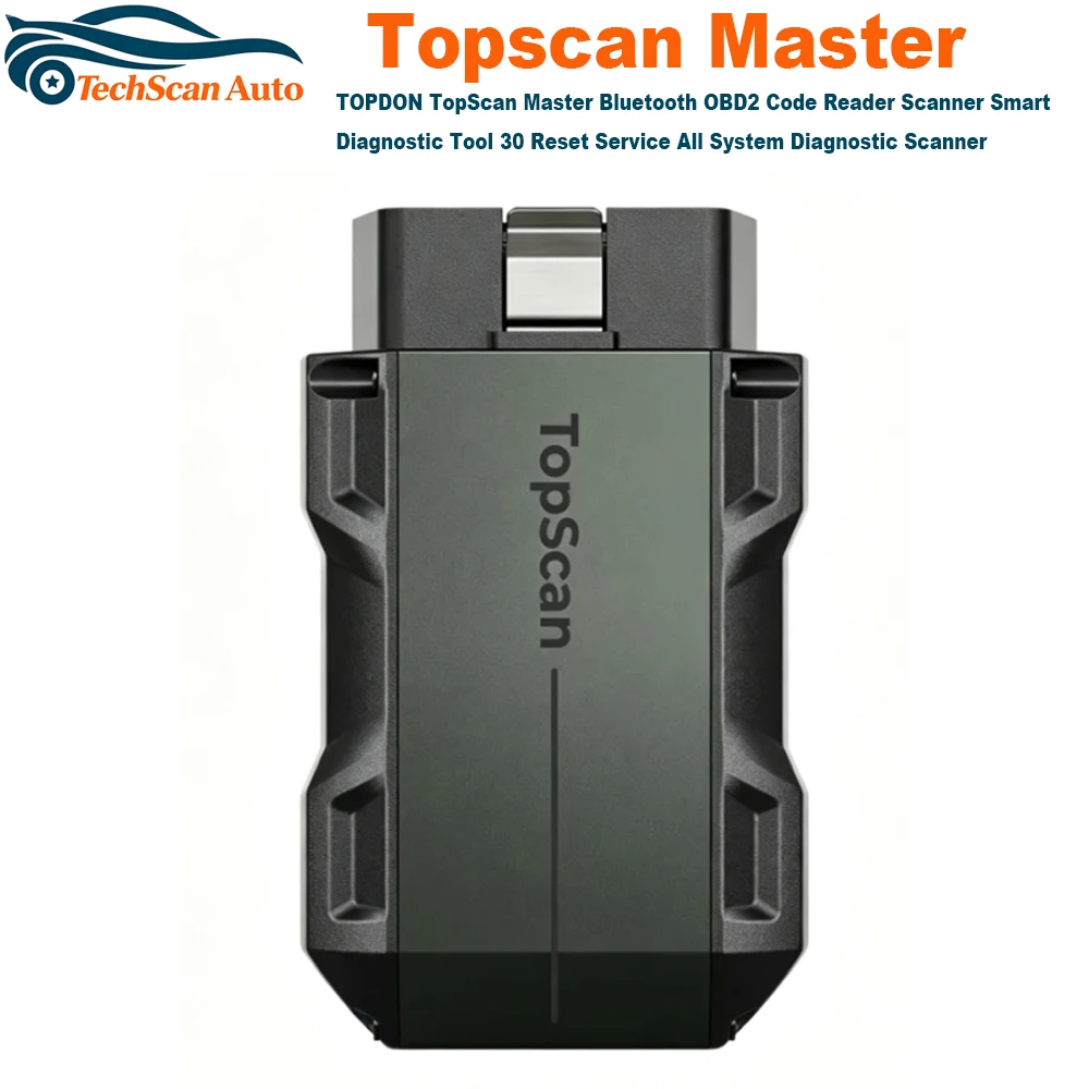 TOPDON TopScan Master Bluetooth OBD2 Code Reader Scanner Smart Diagnostic Tool 30 Reset Service All System Diagnostic Scanner